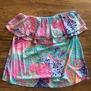 Sleeveless, off the shoulder Shirt